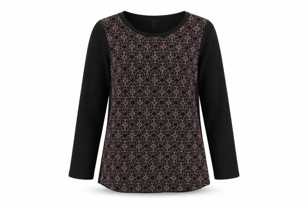 Womens UK Size M J.CREW Black 100% Cotton Blouse
