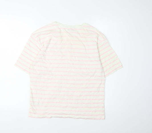Tommy Hilfiger Unisex Multicoloured Striped T-Shirt M