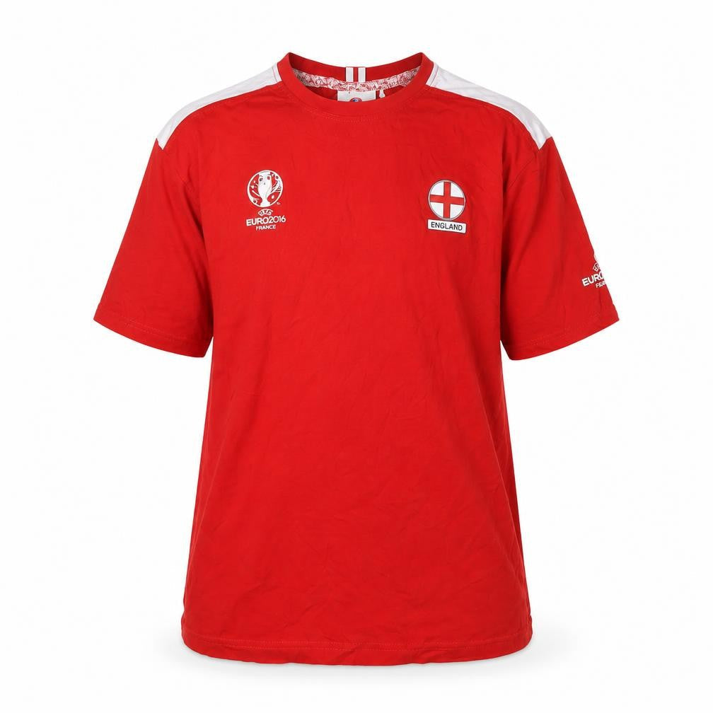 Mens UK Size S UEFA Red  Cotton T-Shirt