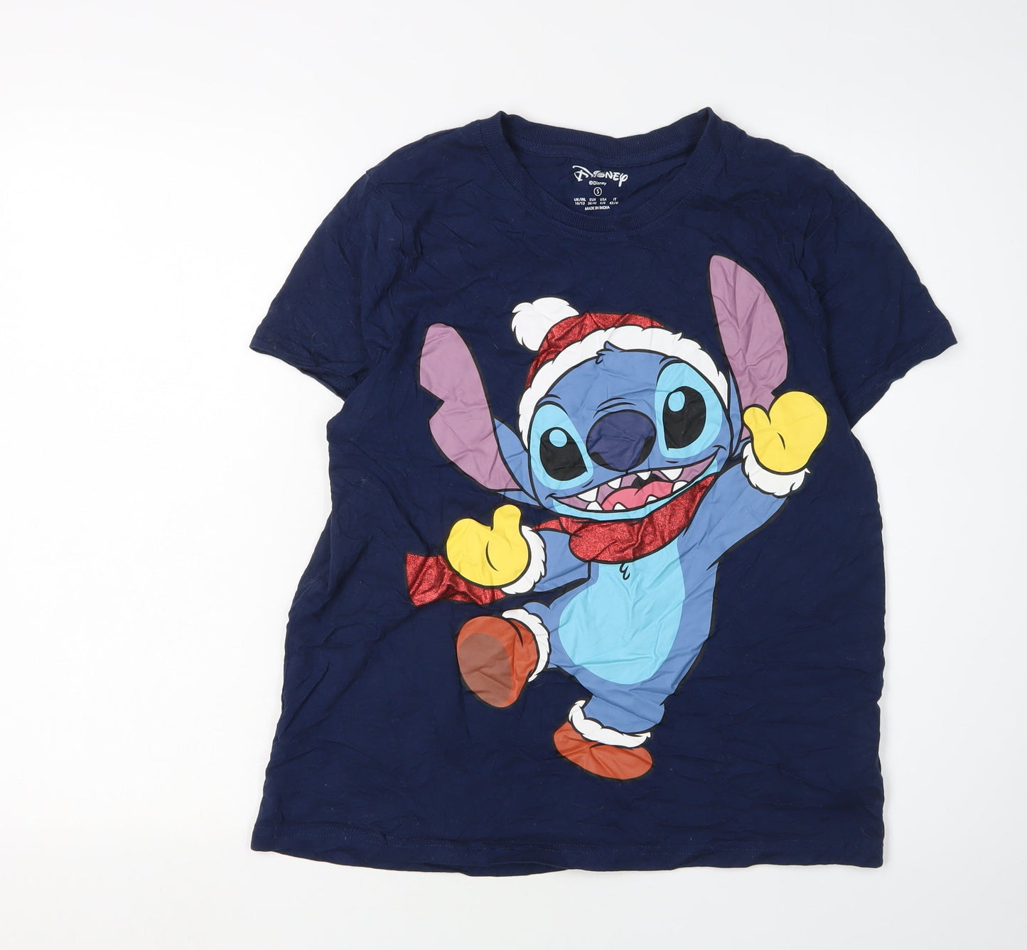 Disney Blue T-Shirt Unisex Adults Size S Crew Neck
