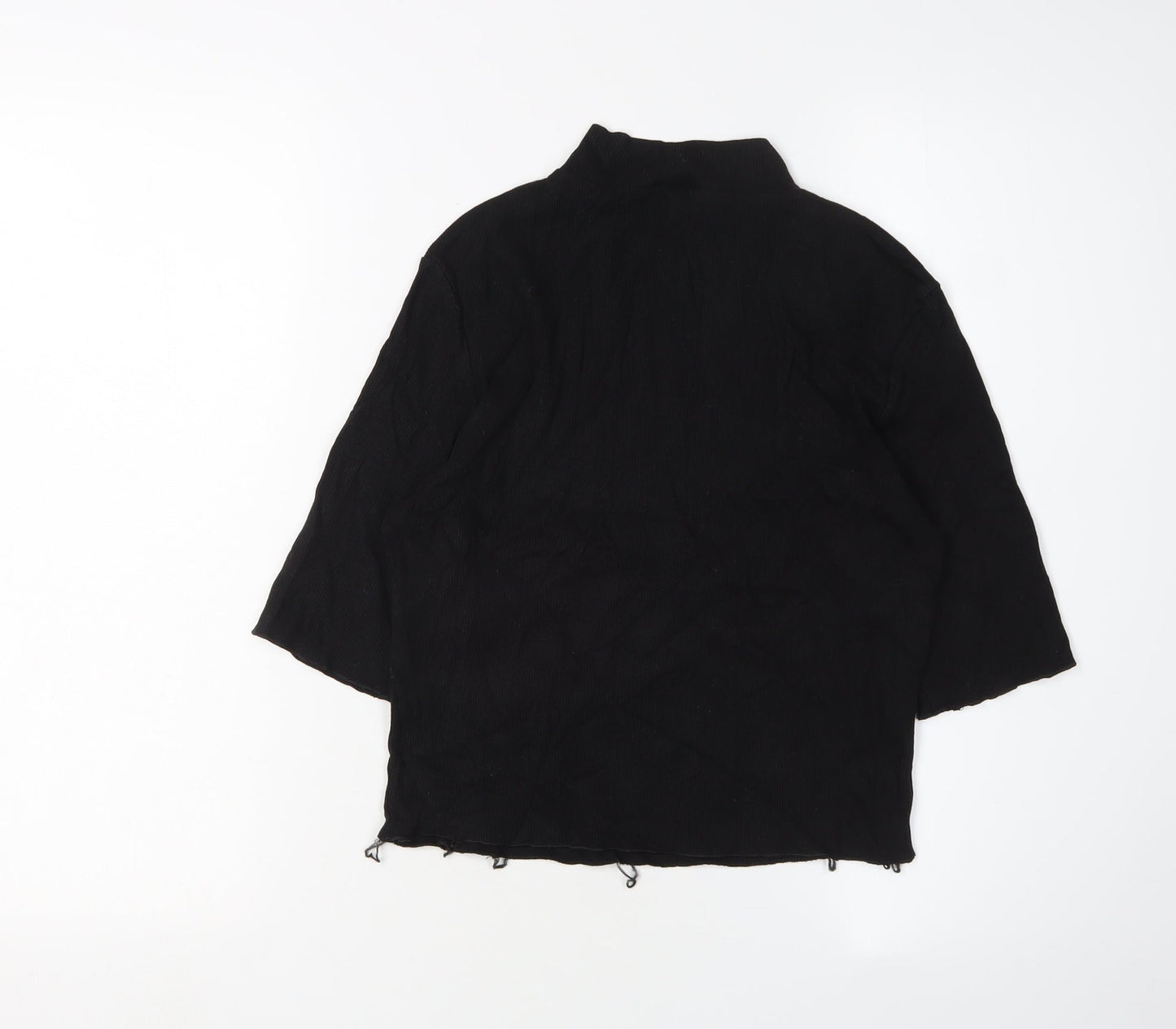 Zara Women's Black L High Neck Blouse