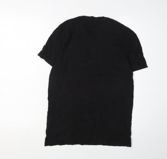 Coca-Cola Men's Black Graphic Print T-Shirt, Size S