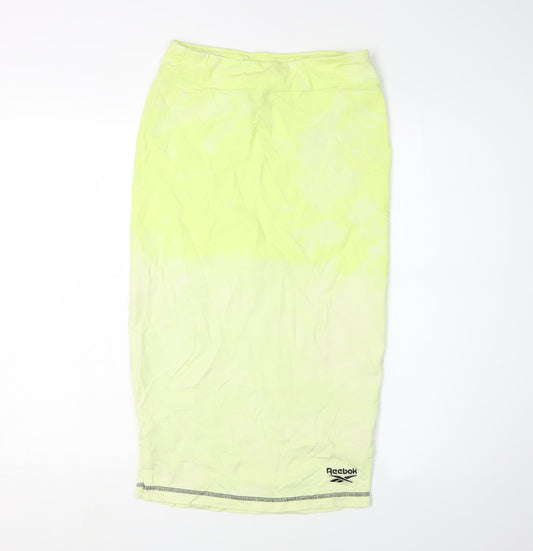 Reebok Women's Yellow Midi Skirt, Small - Casual Style