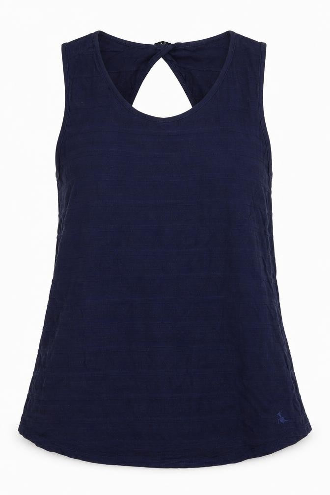 Womens UK Size 8 Jack Wills Blue Cotton Tank