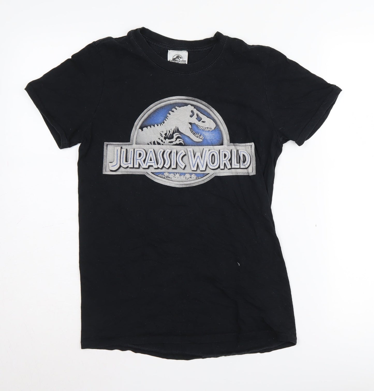 Jurassic World Men's Black T-Shirt, Small, Graphic Print