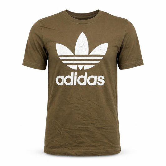 Mens UK Size S adidas Brown  Cotton T-Shirt
