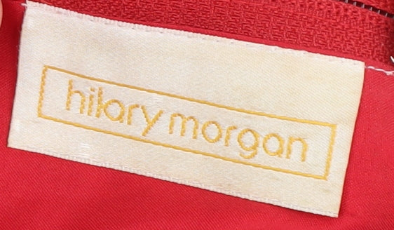 Hilary Morgan Women's Red Midi Skirt Set, Size 12