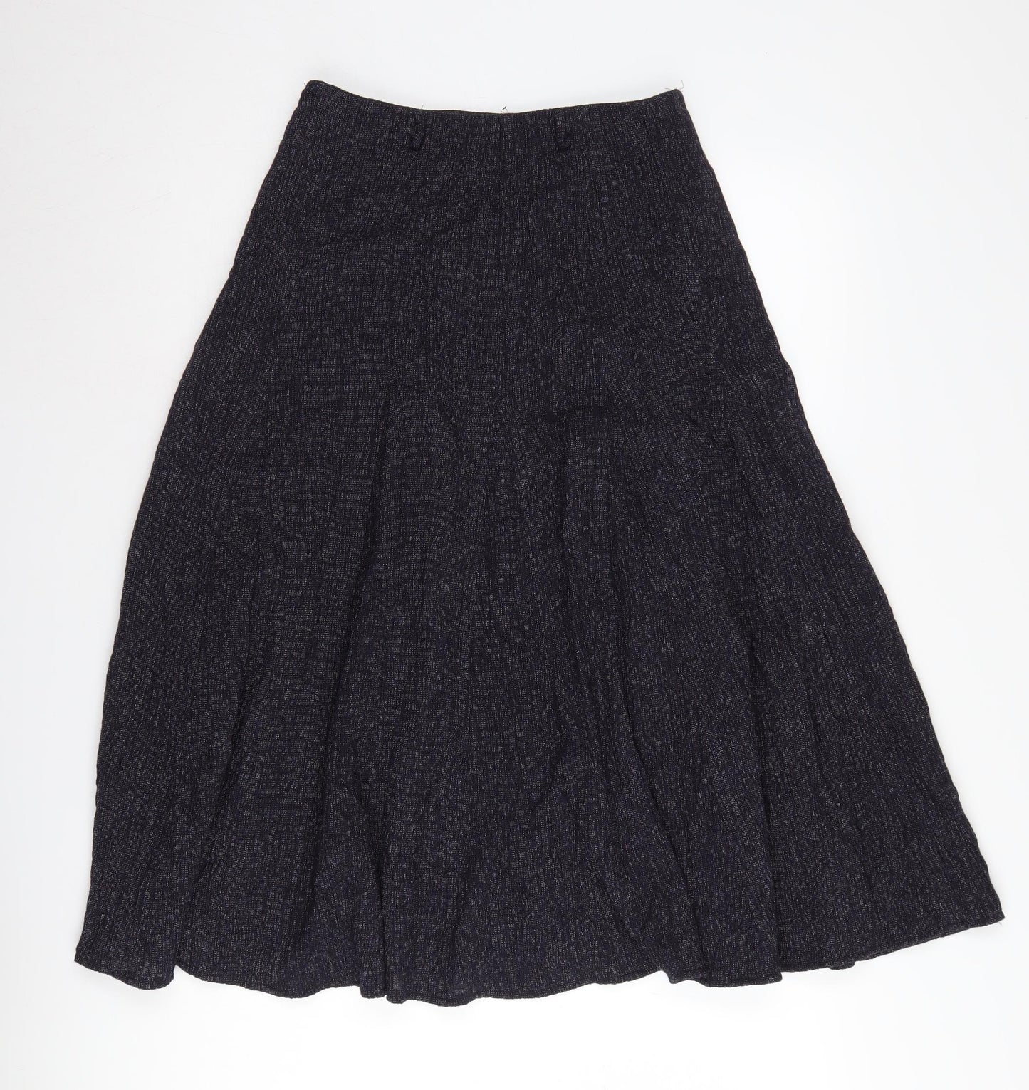 Viyella Women's Black Midi Flare Skirt Size 8