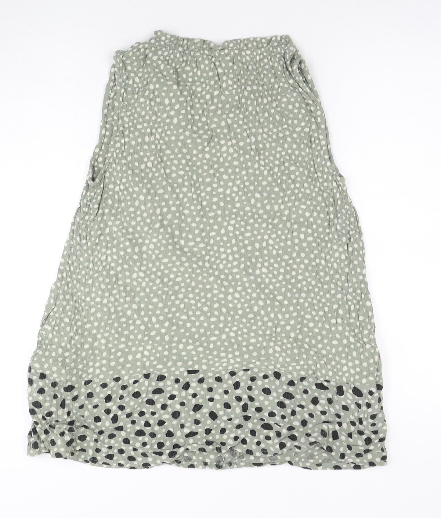 Fat Face Women's Green Polka Dot Tunic Blouse Size 12