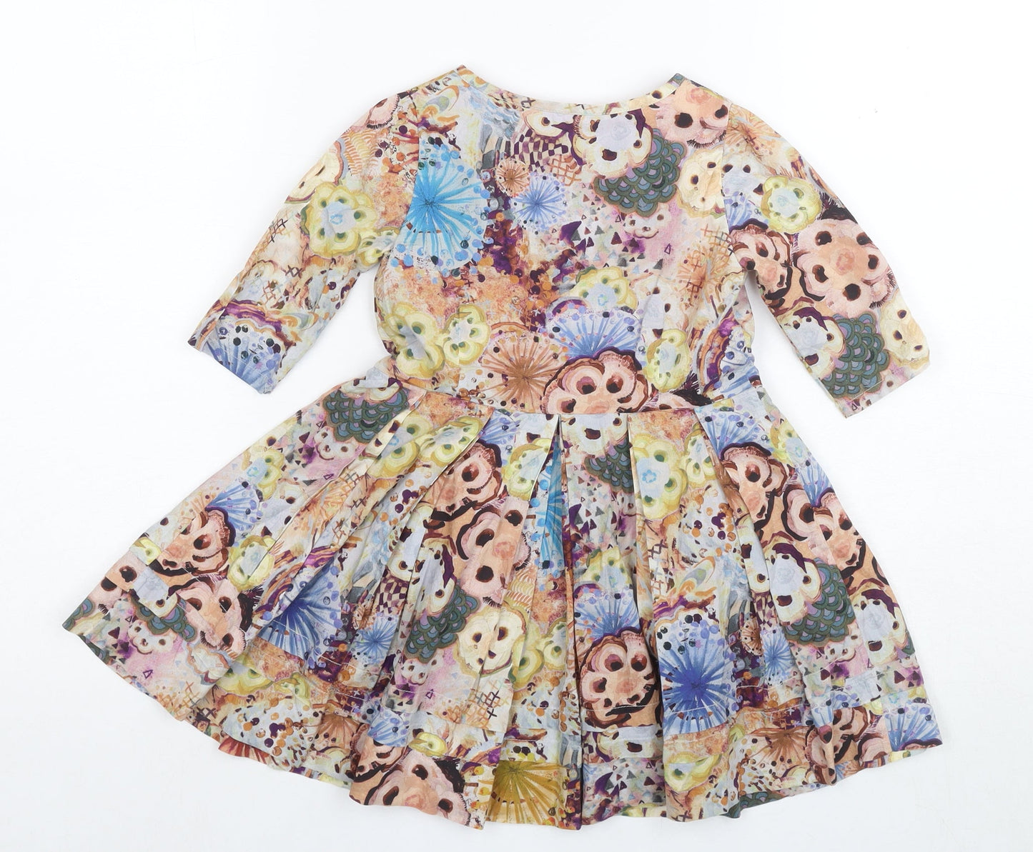 Liberty London Girls Floral A-Line Dress, 2 Years, Multicoloured