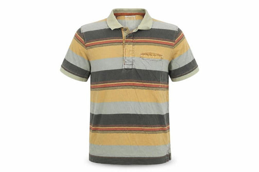FatFace Men's Multicoloured Striped Polo L