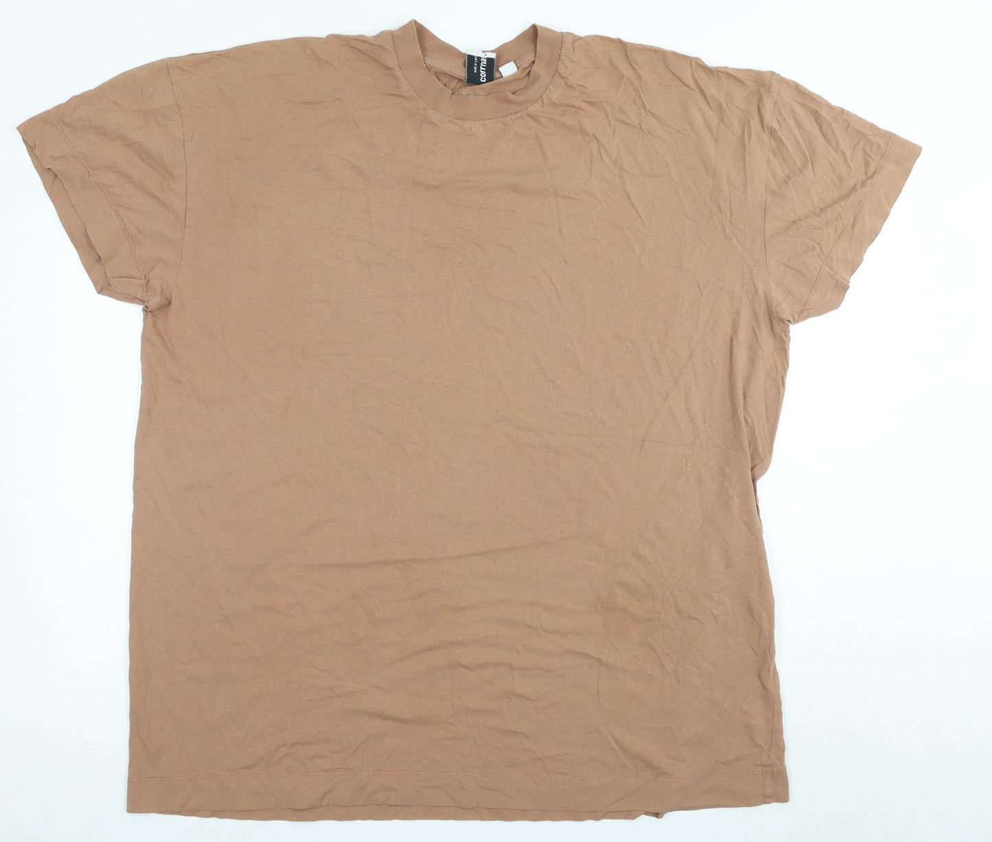 Collusion Unisex Brown T-Shirt Size 16 Crew Neck