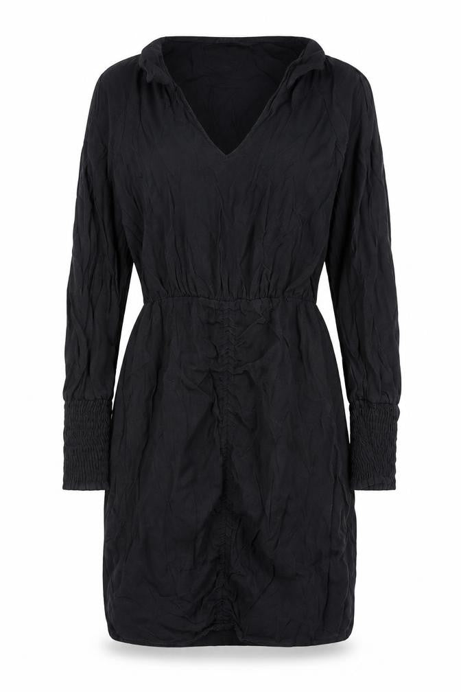 ZARA Black Bodycon Dress Women Size 8 Party V-Neck