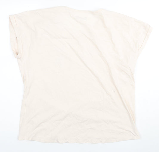 Under Armour Women's Beige T-Shirt M, Casual, Relaxed