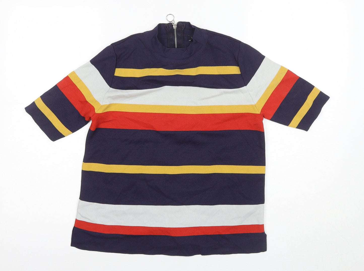 Marks & Spencer Women's Multicoloured Striped T-Shirt