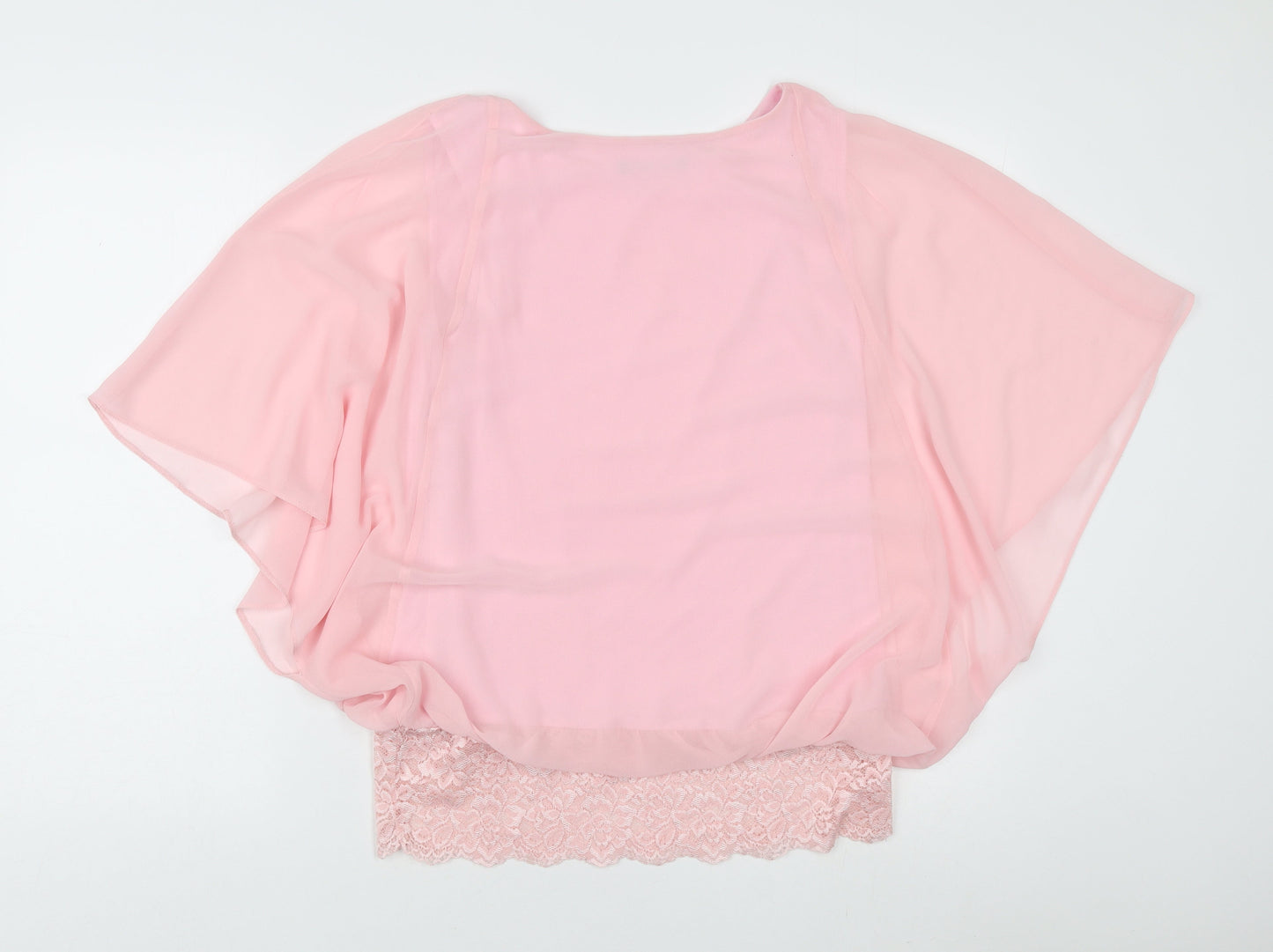 David Emanuel Women's Pink Kimono Blouse - Size 12