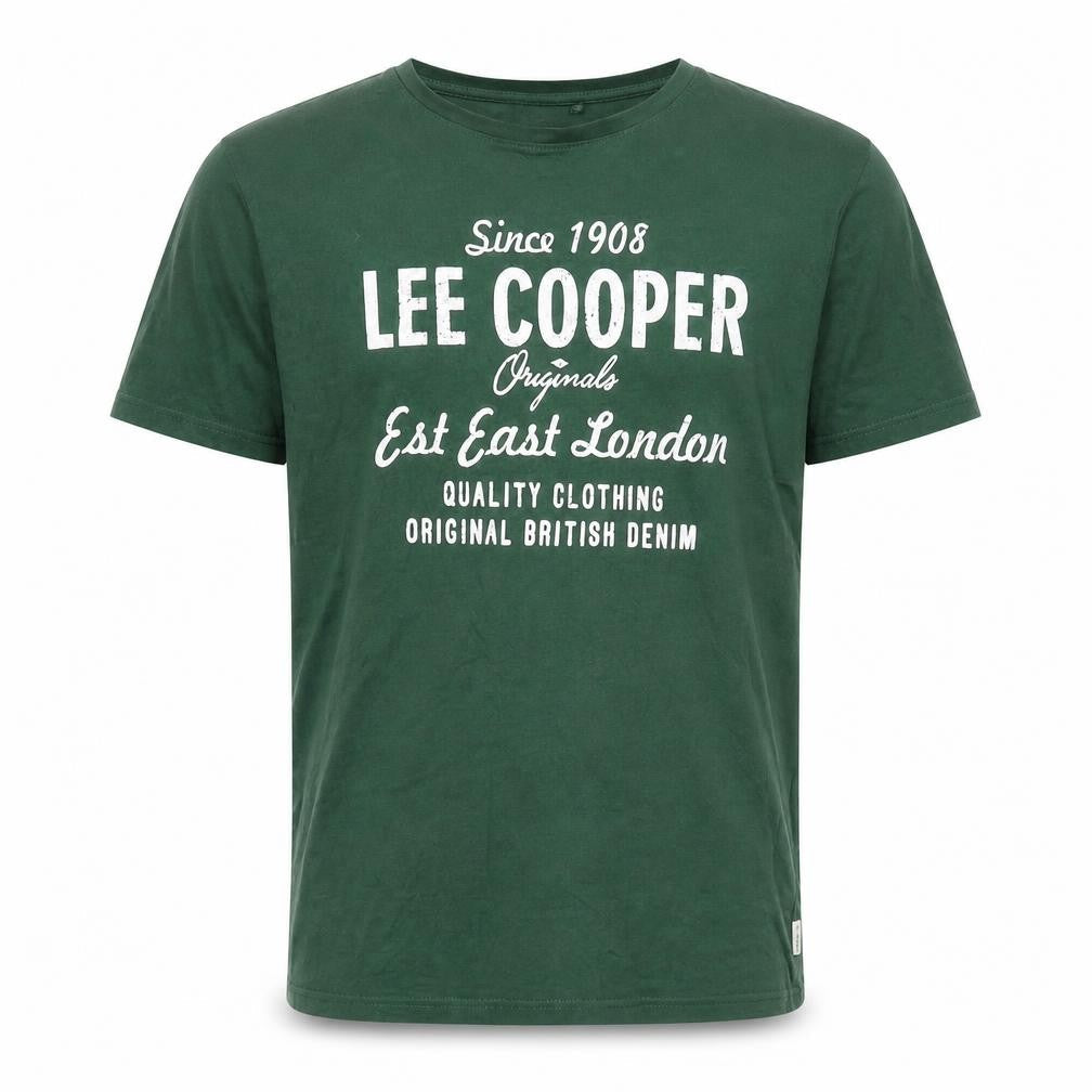 Mens UK Size L Lee Cooper Green  Cotton T-Shirt