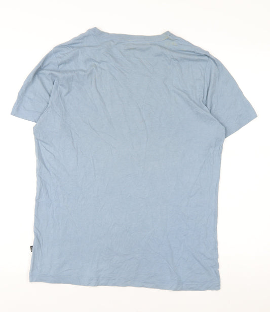 Puma Men's Blue Logo T-Shirt S