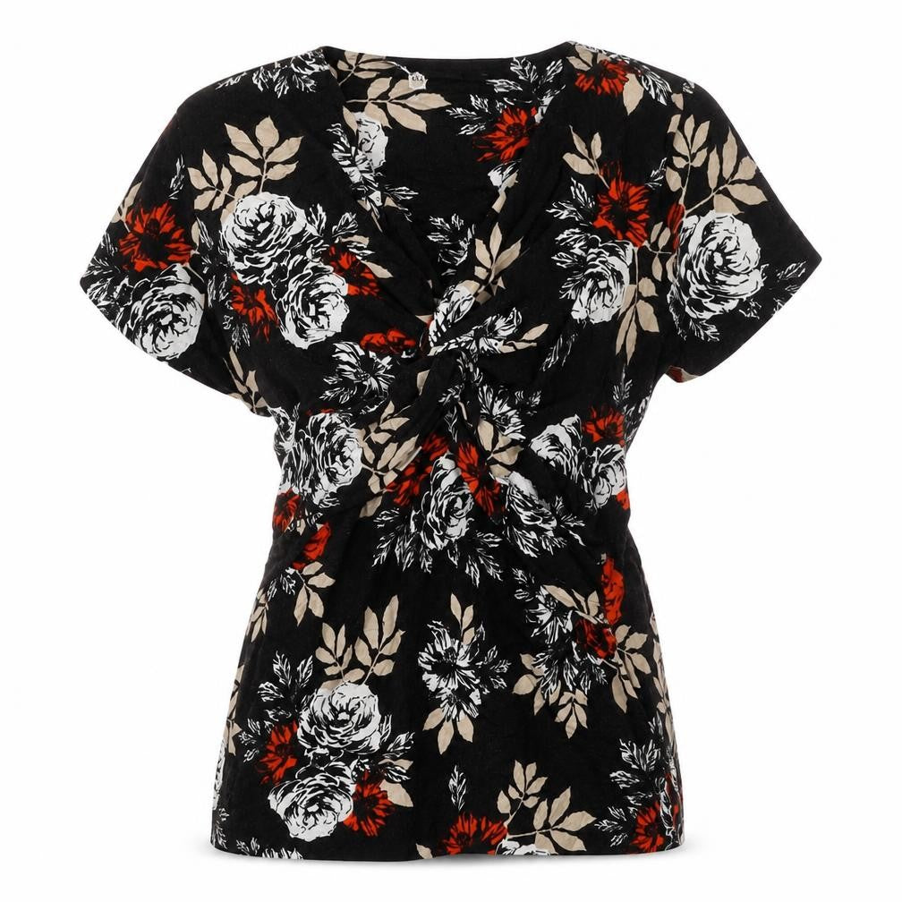 Womens UK Size 12 Laura Ashley Black Viscose Blend Blouse