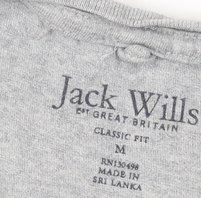 Jack Wills Men's Grey Medium Classic Cotton T-Shirt