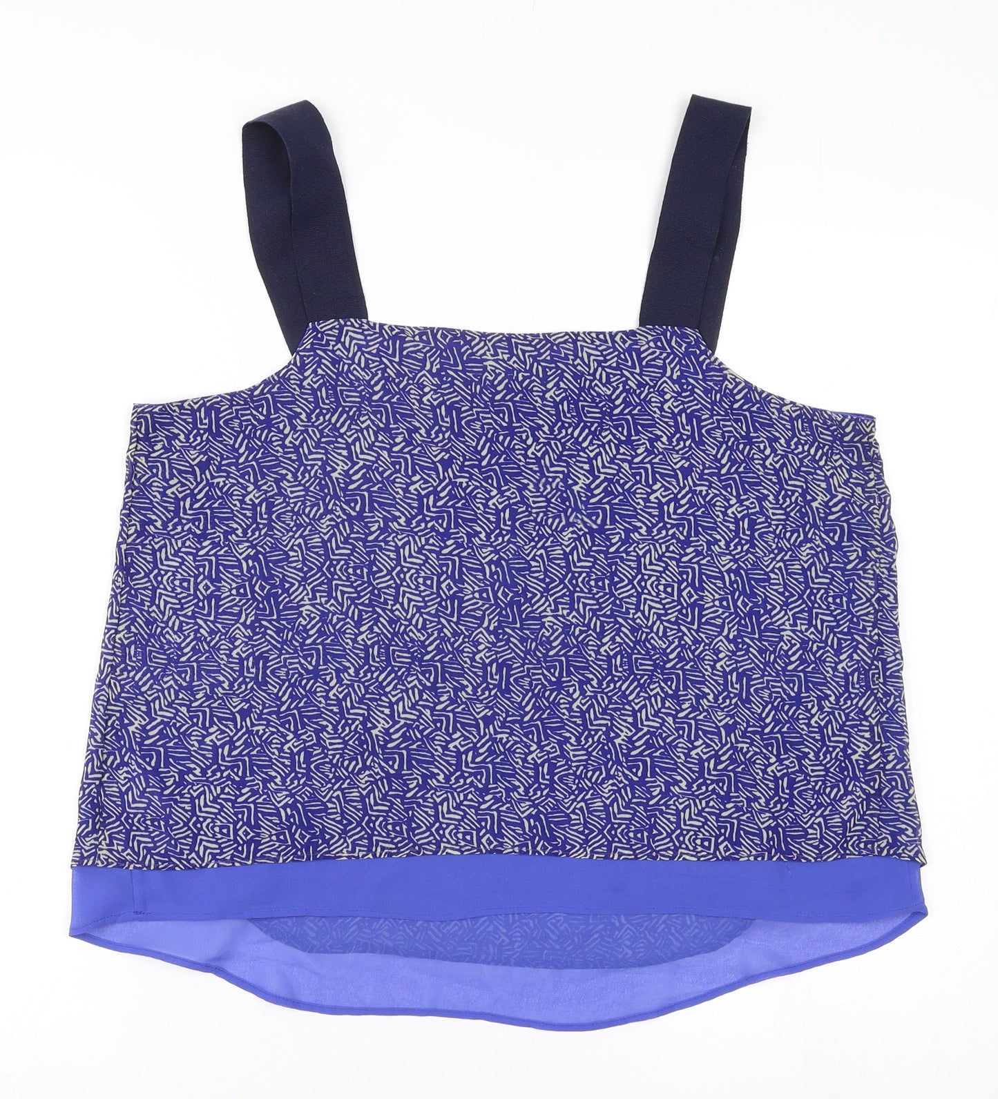 Next Women's Blue Geometric Camisole Size 14