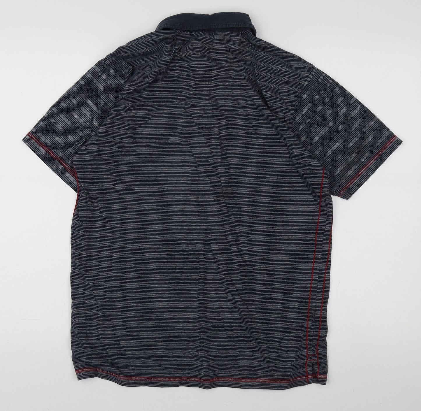 Regatta Men's Blue Striped Polo Shirt M