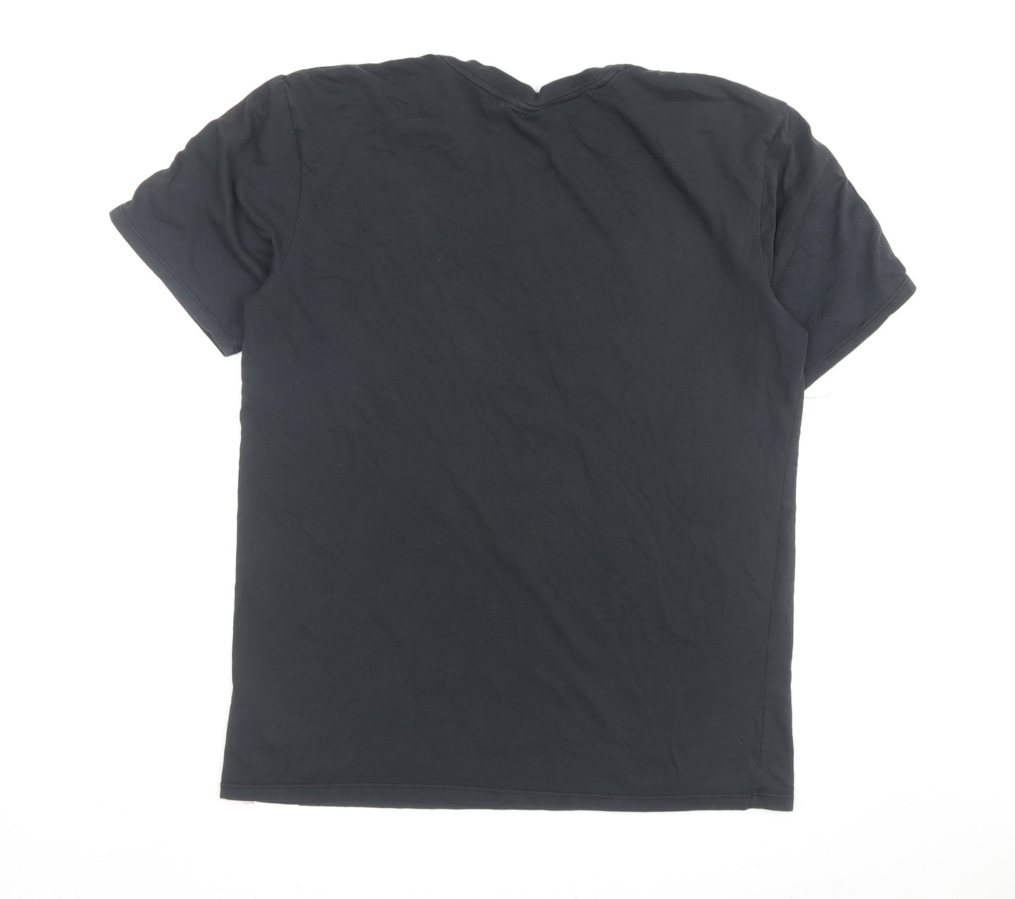 Nike Men's Black M Sports Logo T-Shirt, Cotton Blend