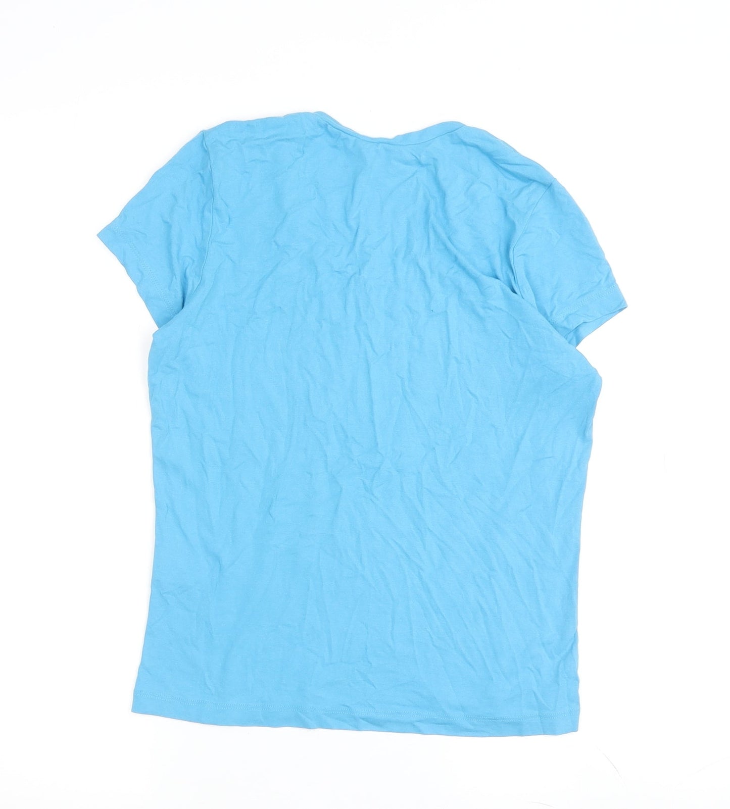 Planet Women's Blue Basic T-Shirt, Size 10
