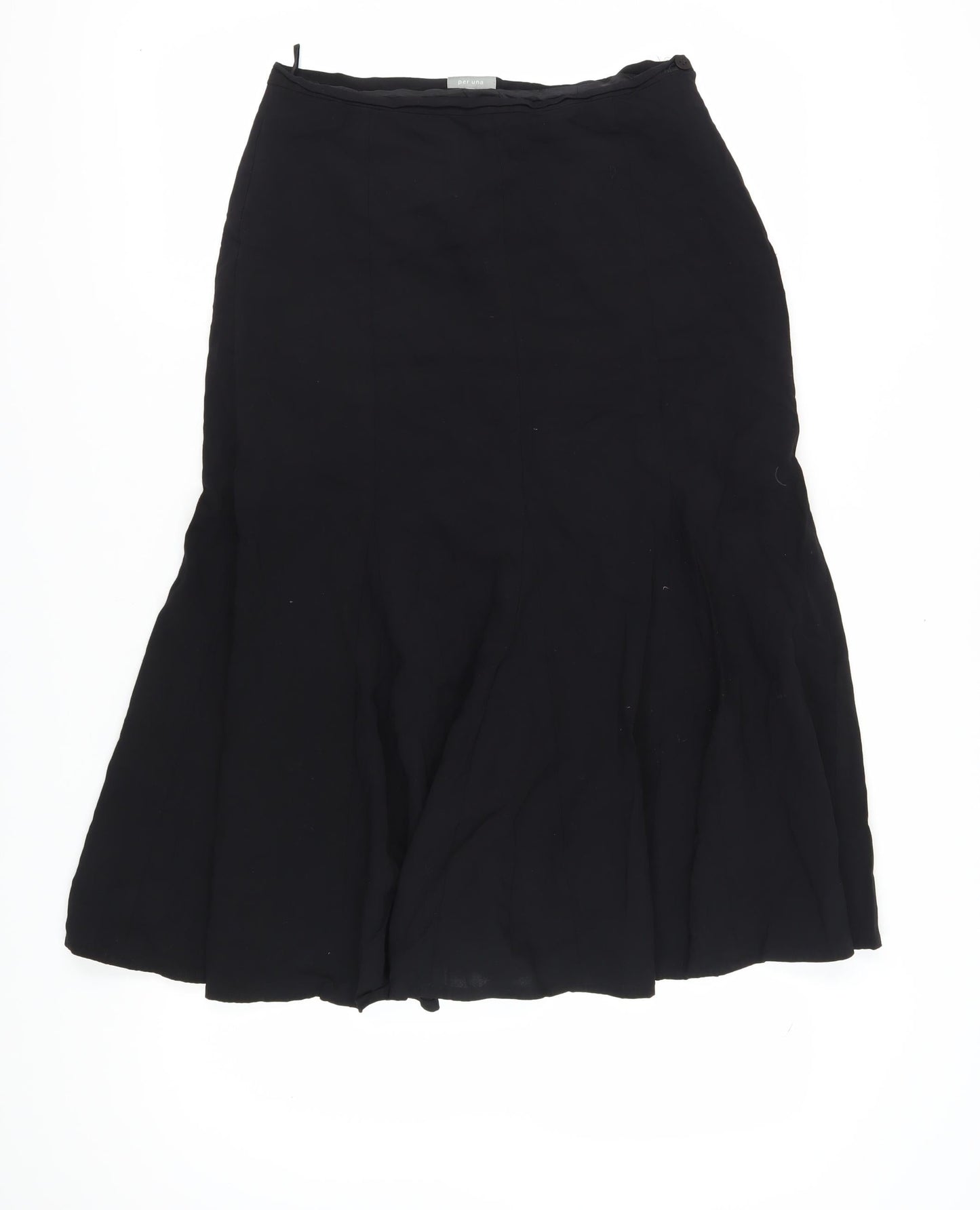 Marks and Spencer Women's Black Midi Skirt Size 12