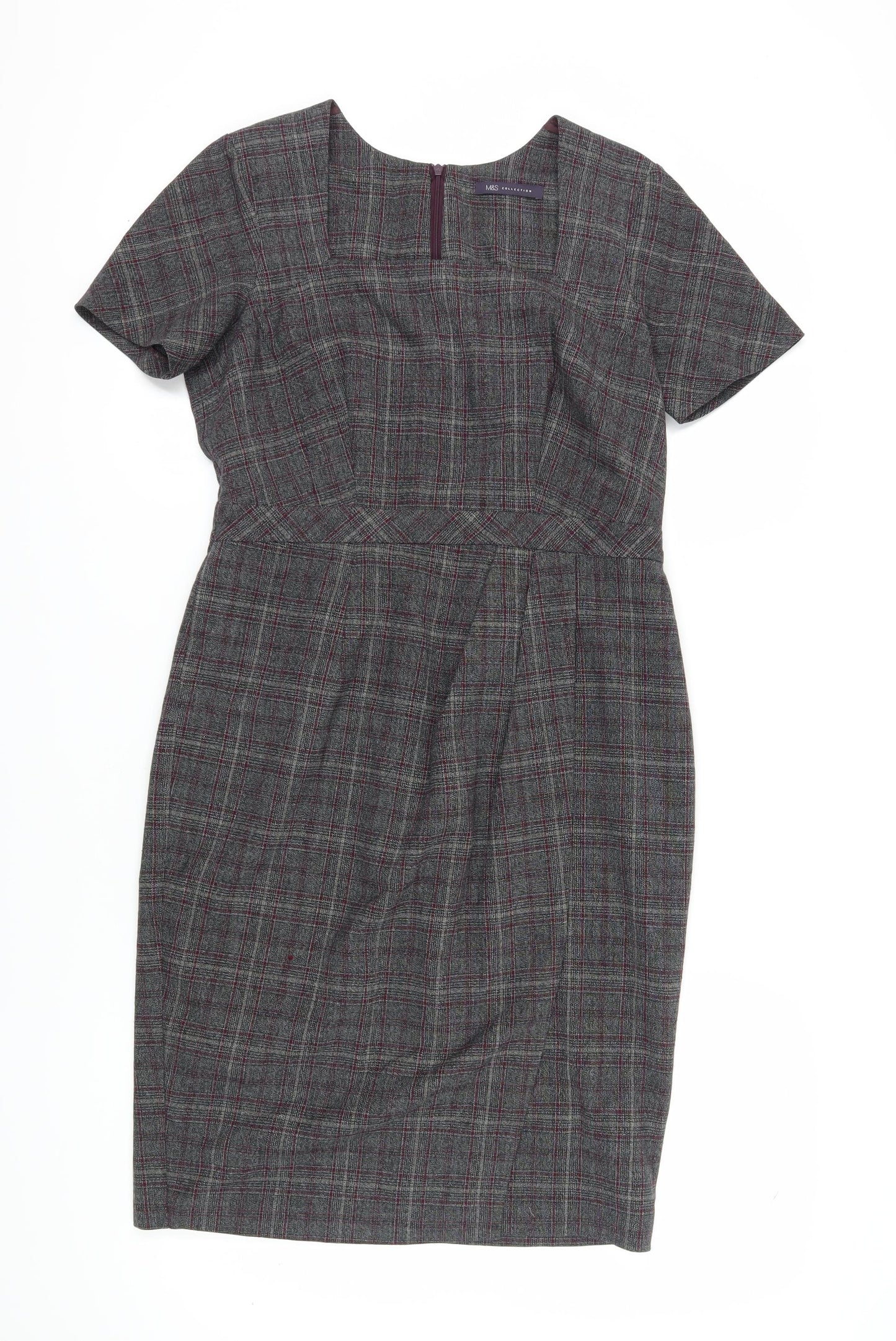 Marks and Spencer Women Grey Sheath Dress Size 12