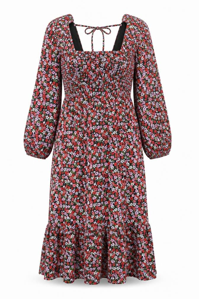 The Frolic Women's Floral Midi A-Line Dress Size 12