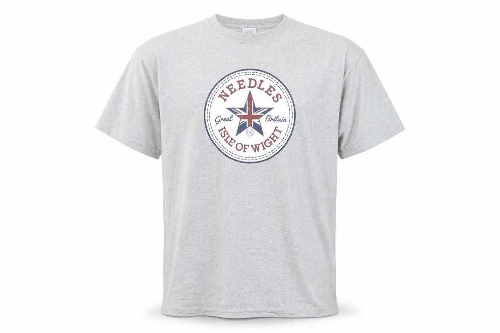 The Needles Men’s Grey XL Patriotic Graphic T-Shirt
