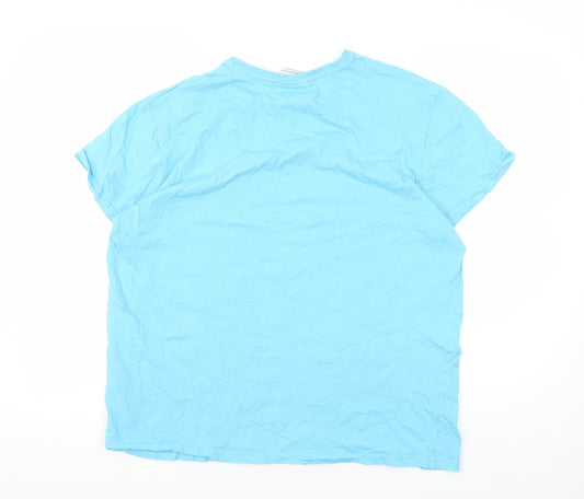 The Rolling Stones Blue Unisex T-Shirt L