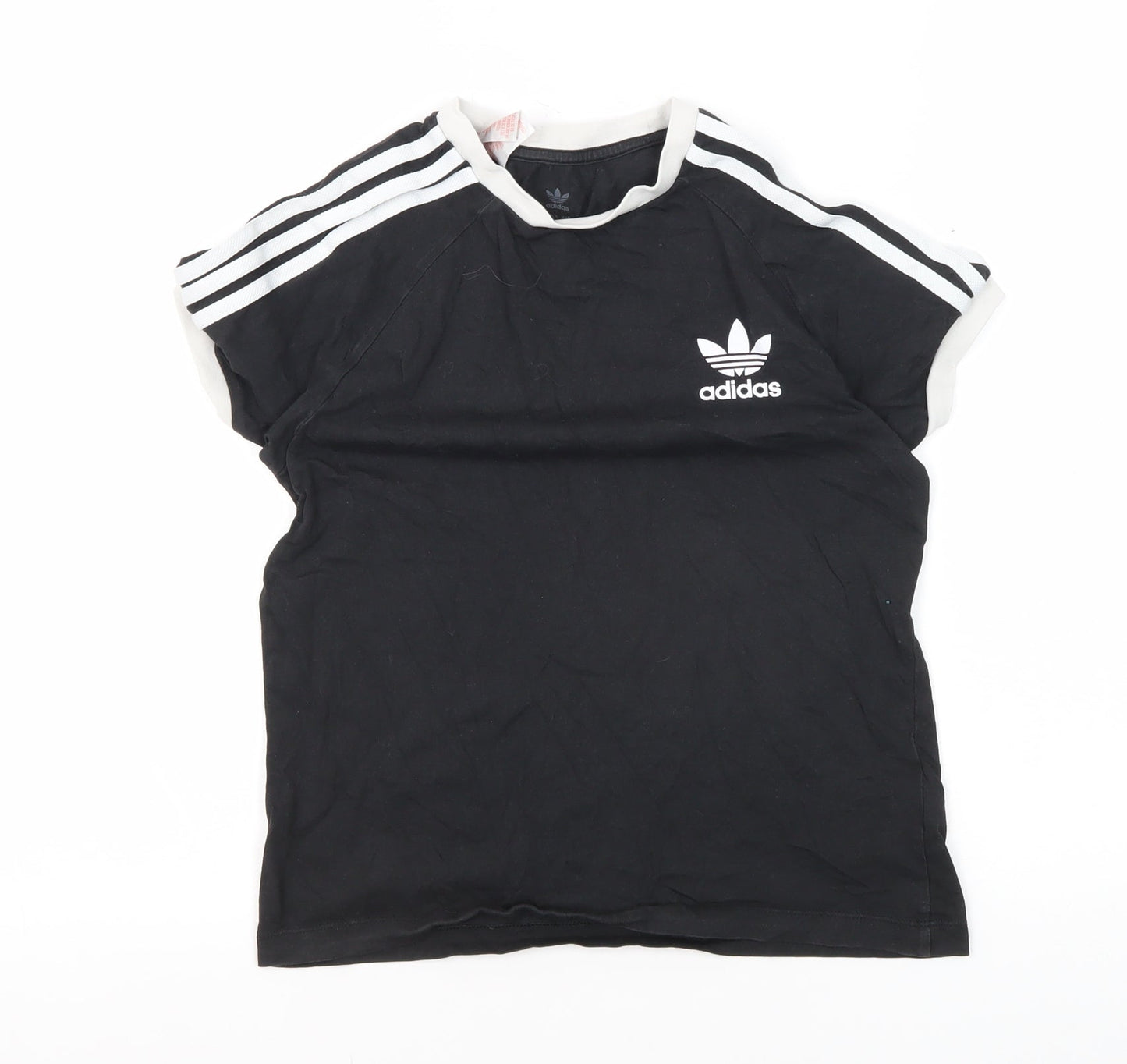 Adidas Boys Black T-Shirt 9-10 Years Sports Style