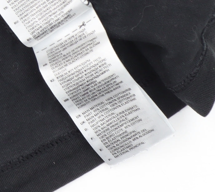 Adidas Boys Black T-Shirt 9-10 Years Sports Style