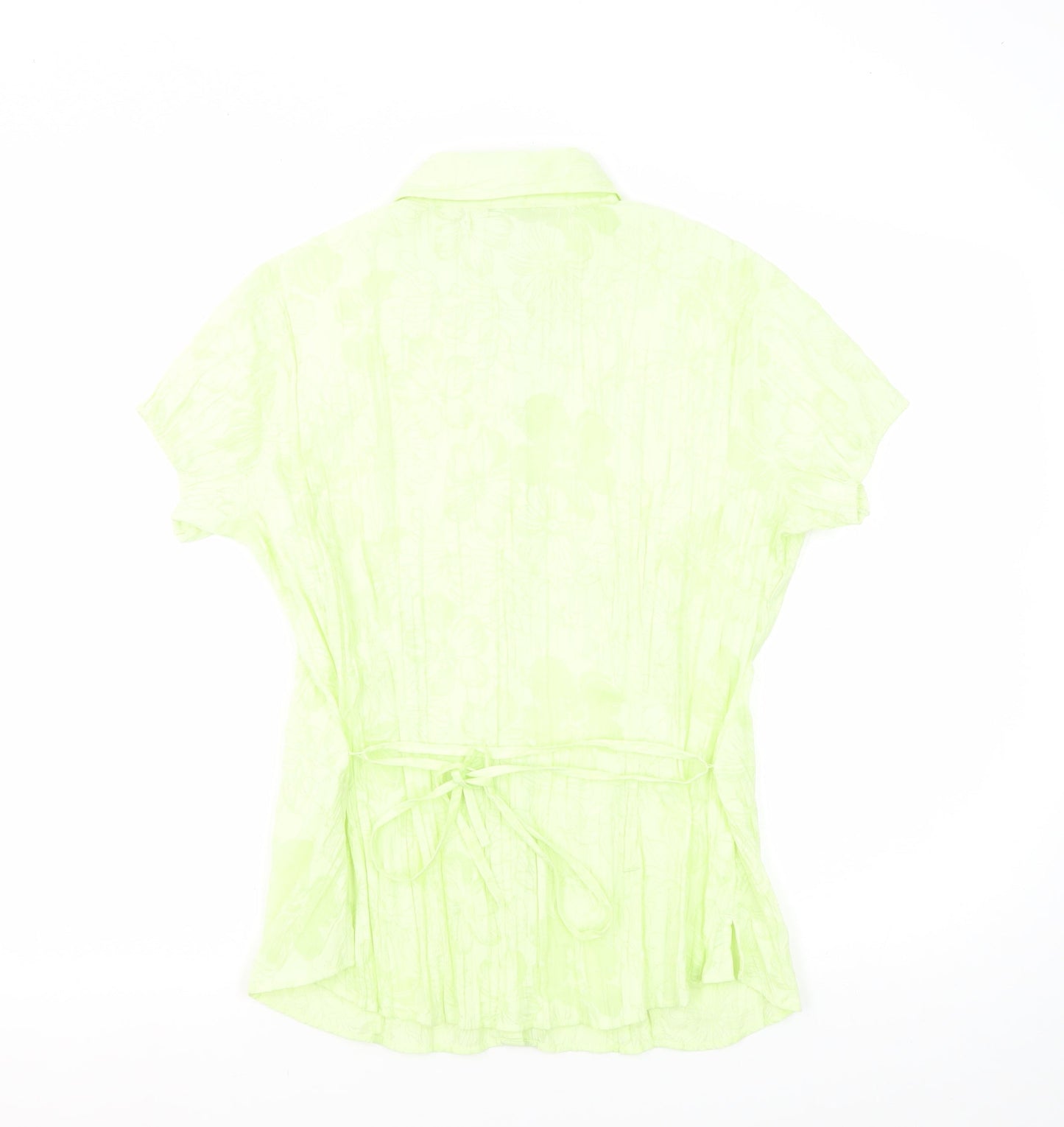 Marks and Spencer Women's Green Floral Button-Up
