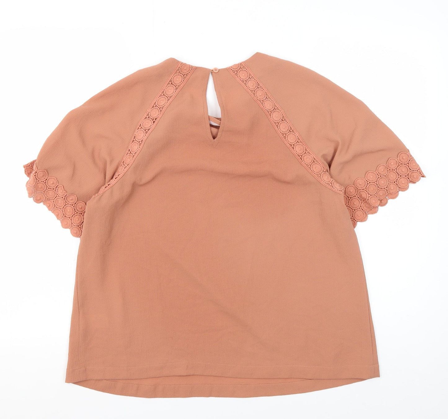 Marks and Spencer Women's Pink Lace Blouse Size 12