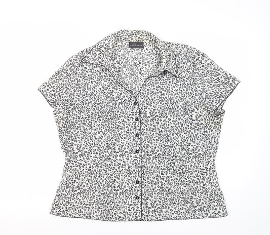 Alex & Co. Women's Animal Print Button-Up Shirt Size 18