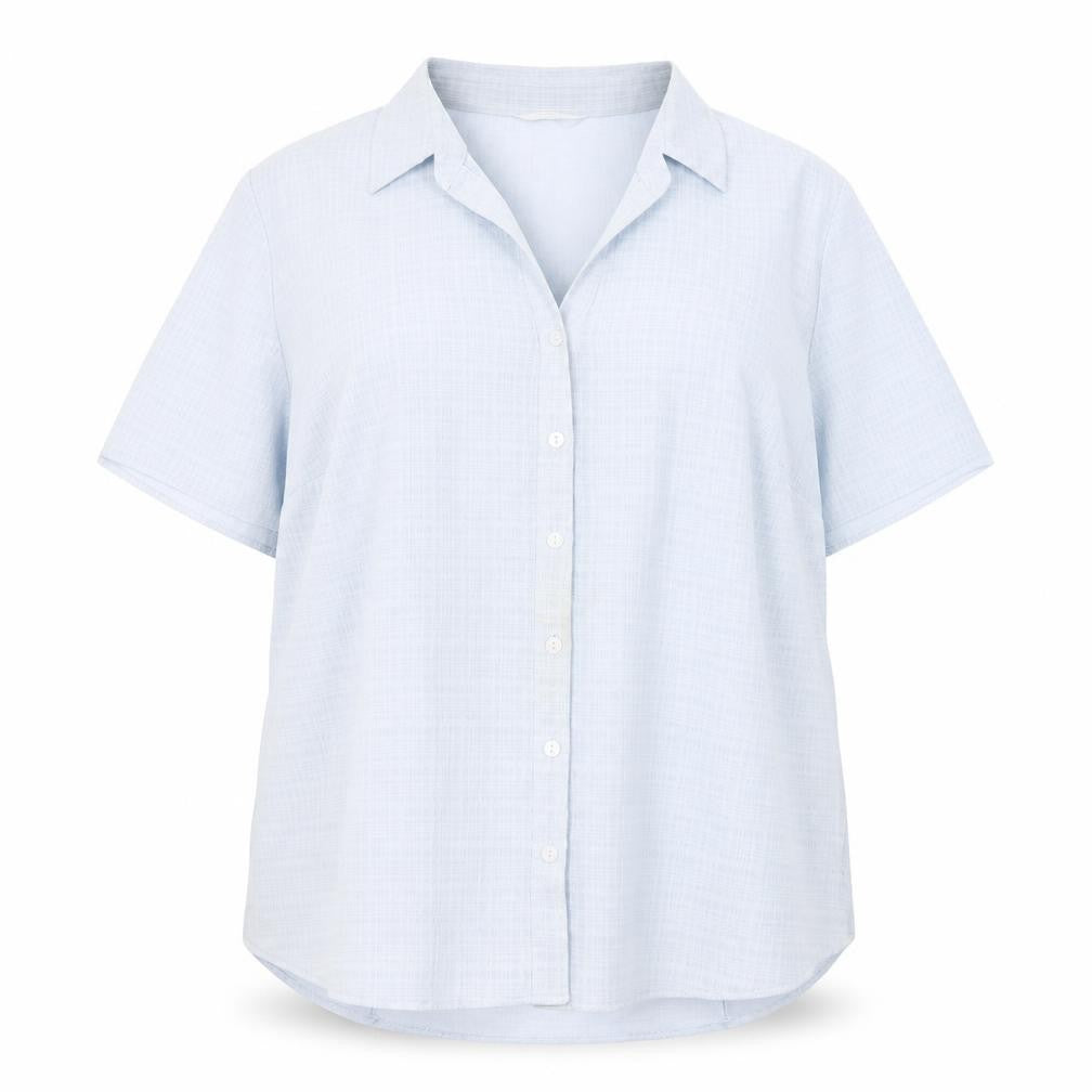 Marks and Spencer Women's Blue Button-Up Shirt 16