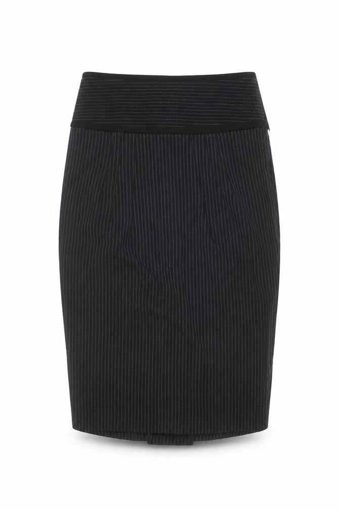 Zara Basic Women's Black XS Pencil Striped Skirt