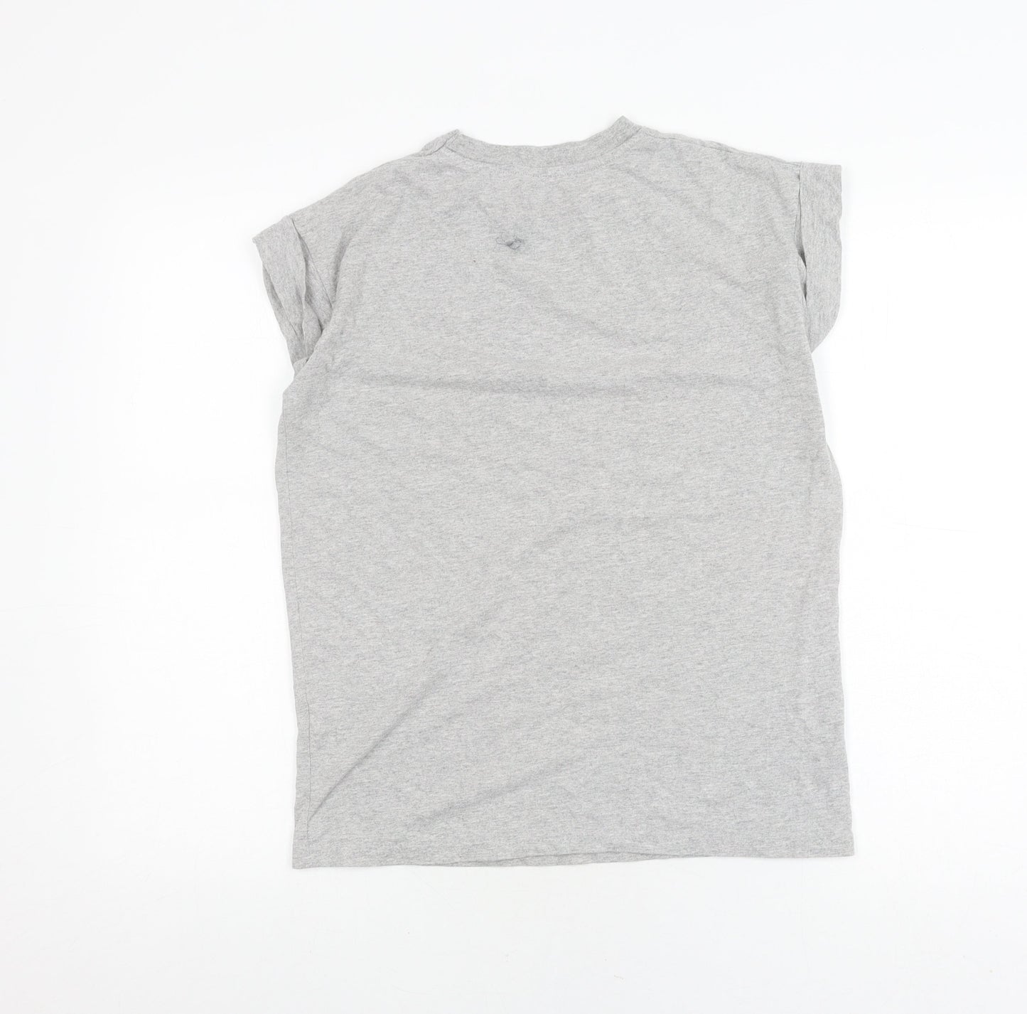 Coca-Cola Grey Graphic T-Shirt Santa Print Unisex R