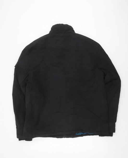 Dissident Men's Black Bomber Jacket L for Casual Autumn/Winter
