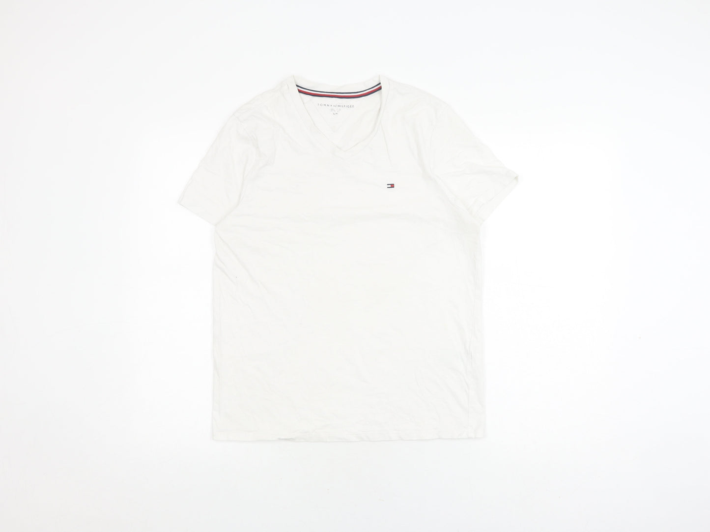 Tommy Hilfiger Unisex White S Jersey T-Shirt