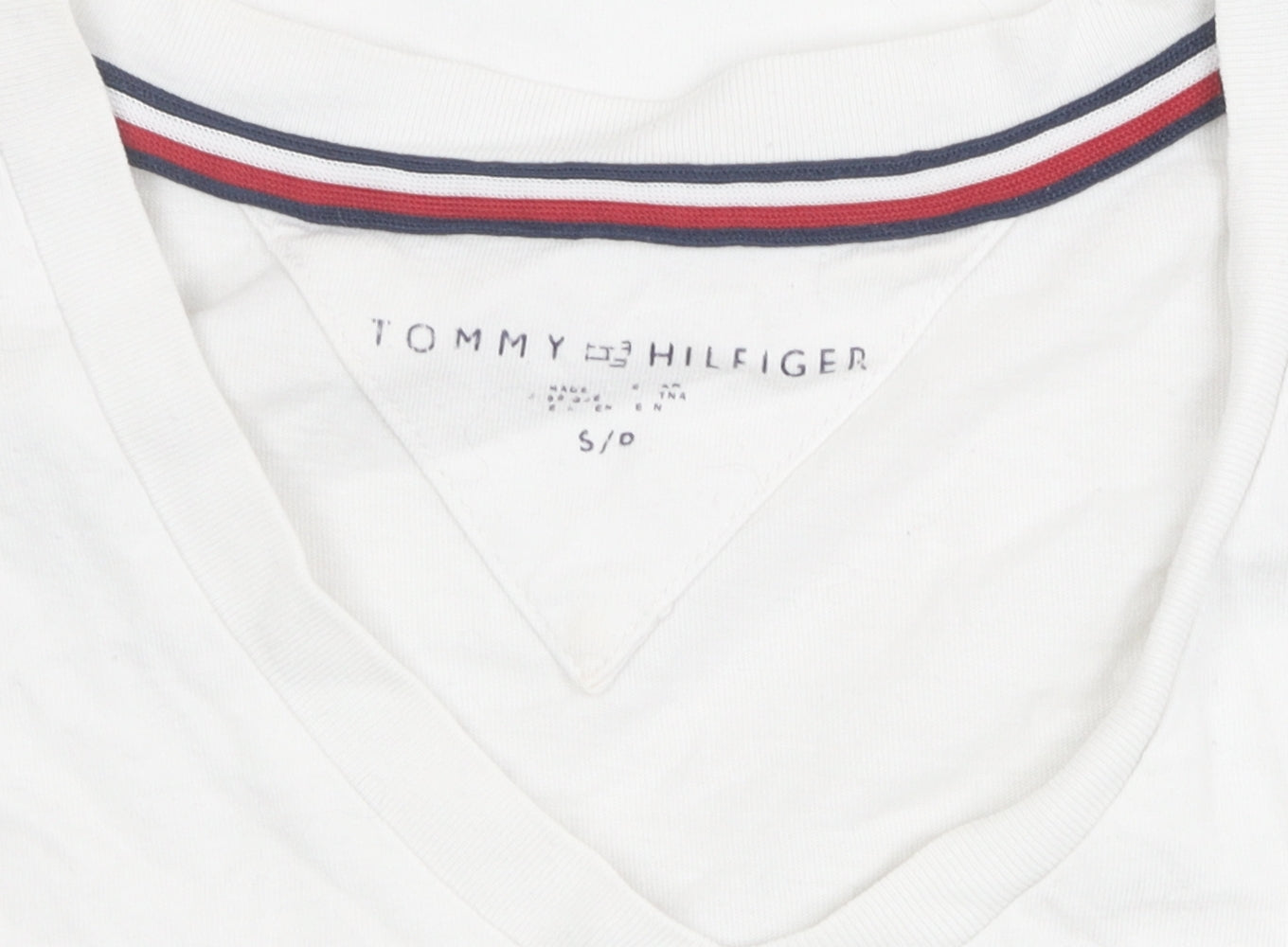 Tommy Hilfiger Unisex White S Jersey T-Shirt