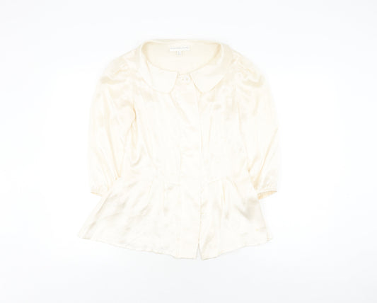 Sub-Couture Women's Ivory Silk Blouse UK 8