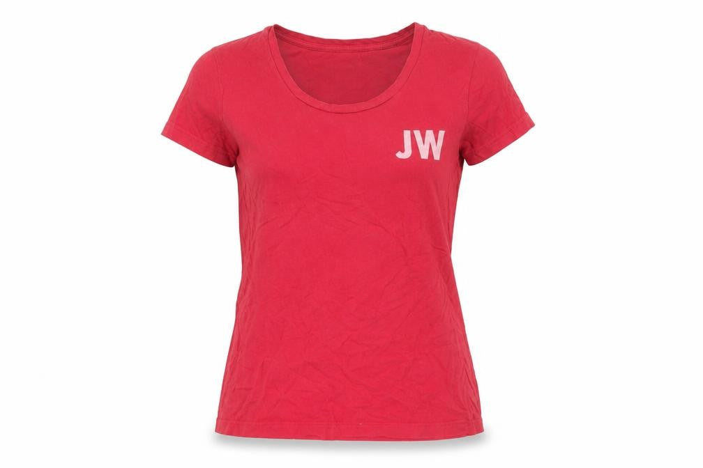Womens UK Size 10 Jack Wills Red Cotton T-Shirt