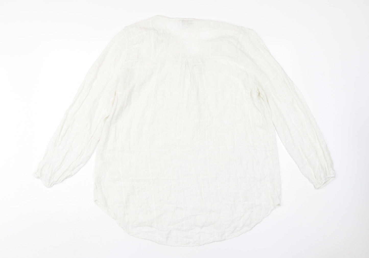 Apricot Women's White Cotton Blouse - Size S