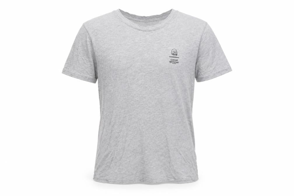 Cheap Monday Grey Men's Crew Neck T-Shirt, Size S