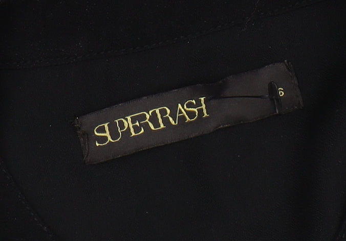 Supertrash Women's Black Long Sleeve Dress Size 6