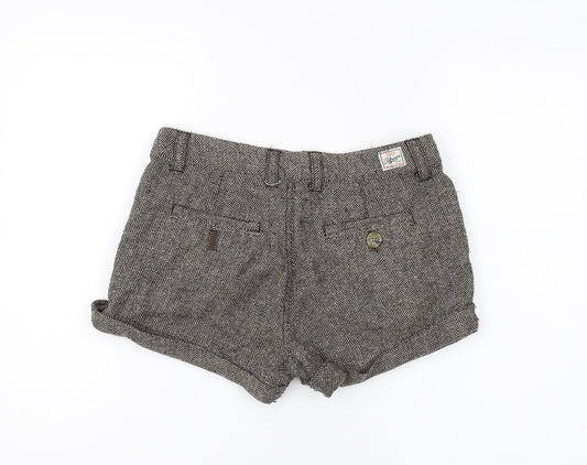SoulCal & Co Women's Brown Herringbone Chino Shorts, Size 6